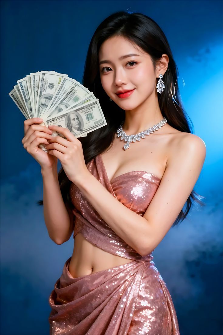 Live baccarat dealer at ambon table showing card dealing and payout board with no commission payout structure